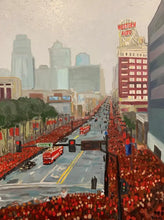 Load image into Gallery viewer, The Road to the World Championships - Original Painting by John Bukaty | 18" x 24" | Acrylic on Paper - John Bukaty Artist