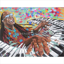 Load image into Gallery viewer, Stevie Wonder Jazz Fest 2017 by John Bukaty