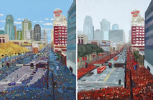 Load image into Gallery viewer, The Road to the World Championships - Original Painting by John Bukaty | 18" x 24" | Acrylic on Paper - John Bukaty Artist