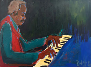 Allen Toussaint - Original Acrylic Painting by John Bukaty | 30
