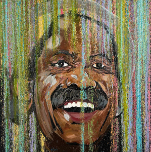 Allen Toussaint - Original Acrylic Painting by John Bukaty | 36"x 36" Portrait Art | Ready to Hang - John Bukaty Artist