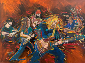 Anders at The Square - Original Acrylic Painting by John Bukaty | 30