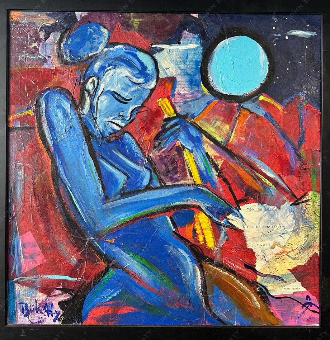 Blue Girl - Original Painting by John Bukaty | 39