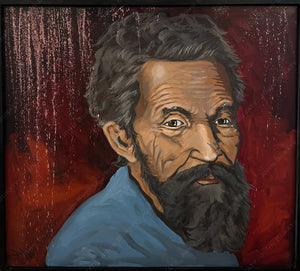 Discover Michaelangelo - Original Painting by John Bukaty | 37.5
