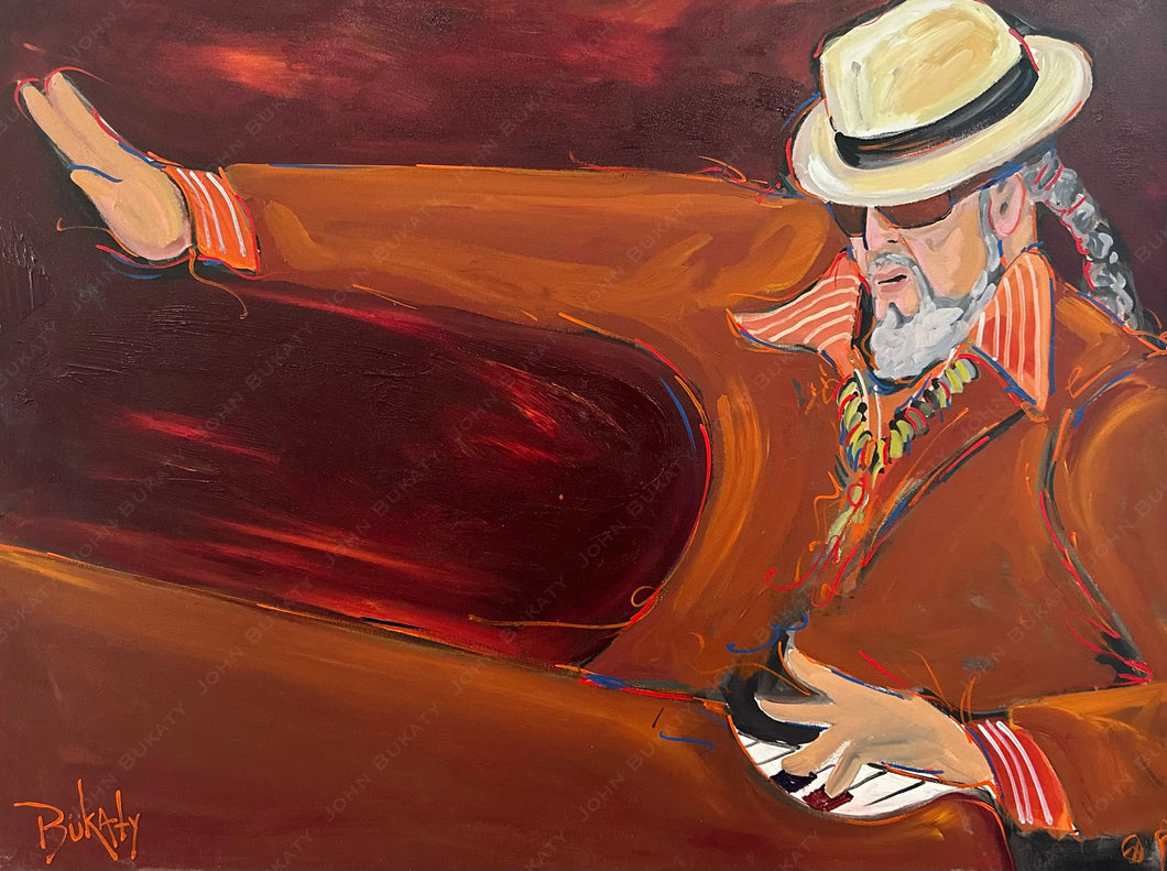 Dr. John at Jazz Fest 2011 - Original Painting by John Bukaty | 30