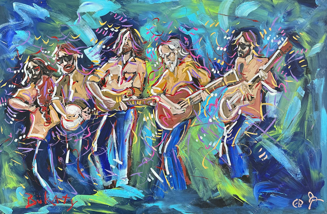 Emmitt-Nershi Band - Original Painting by John Bukaty | 24