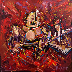 Government Mule - Original Painting by John Bukaty | 36" x 30" | Acrylic on Canvas - John Bukaty Artist