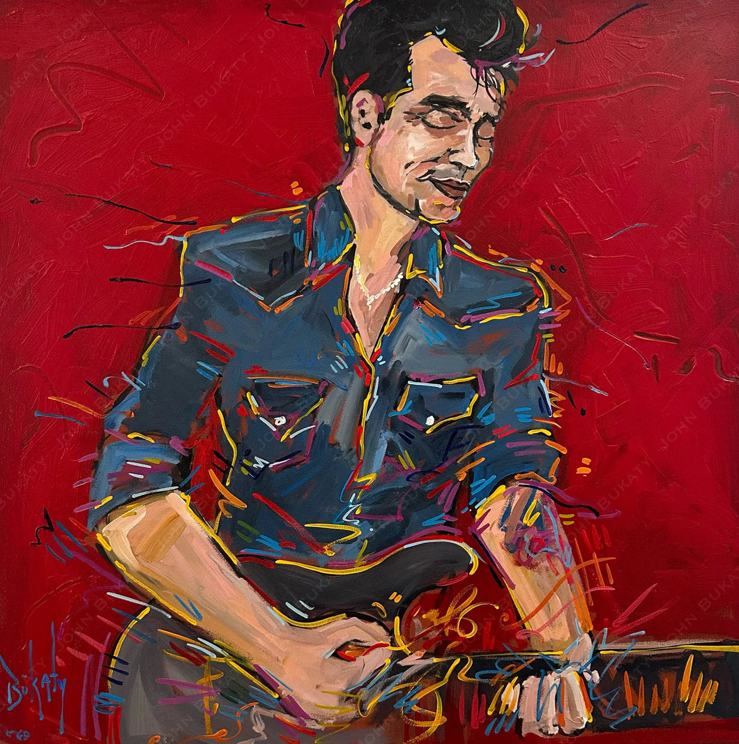 John Mayer at Jazz Fest 2013 - Original Painting by John Bukaty | 30