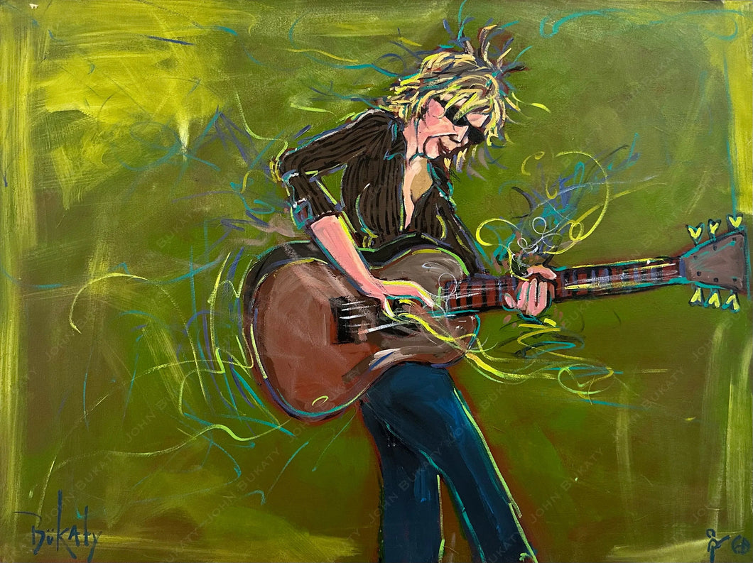 Lucinda Williams at Jazz Fest 2011 - Original Painting by John Bukaty | 30