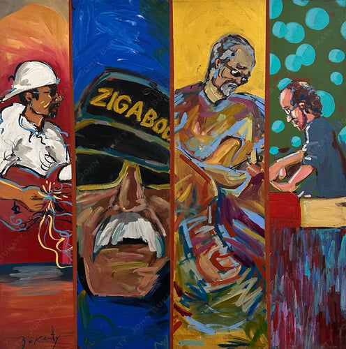 Metermen at Jazz Fest 2013 - Original Painting by John Bukaty | 30