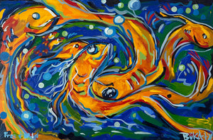 Radiators at Jazz Fest - Original Painting by John Bukaty | 24