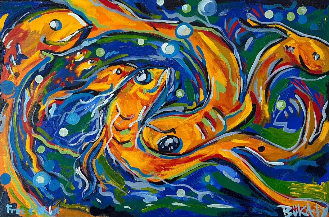 Radiators at Jazz Fest - Original Painting by John Bukaty | 24