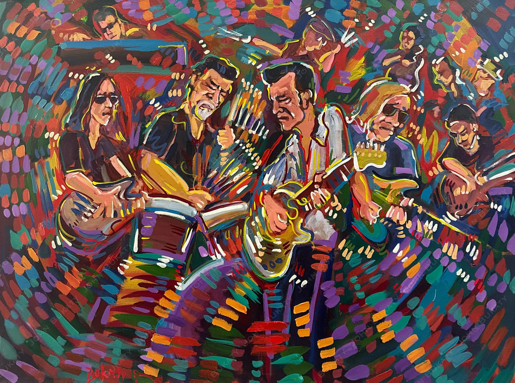 The Eagles - Original Painting by John Bukaty | 30