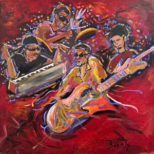The Meters at Jazz Fest 2010 - Original Painting by John Bukaty | 30
