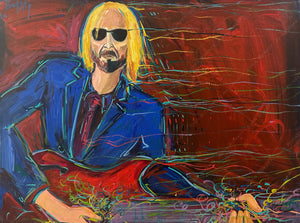 Tom Petty at Jazz Fest 2012 - Original Painting by John Bukaty | 30