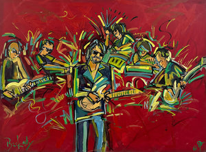 Wilco at Jazz Fest 2011 - Original Painting by John Bukaty | 30