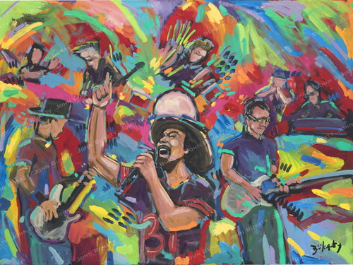 Pearl Jam at Jazzfest 2025 - Original Painting by John Bukaty | 36