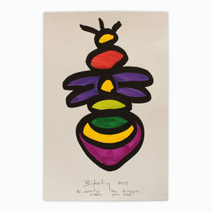 Be Colorful, Be Happy - Original Pen and Paint on Paper by John Bukaty | 11