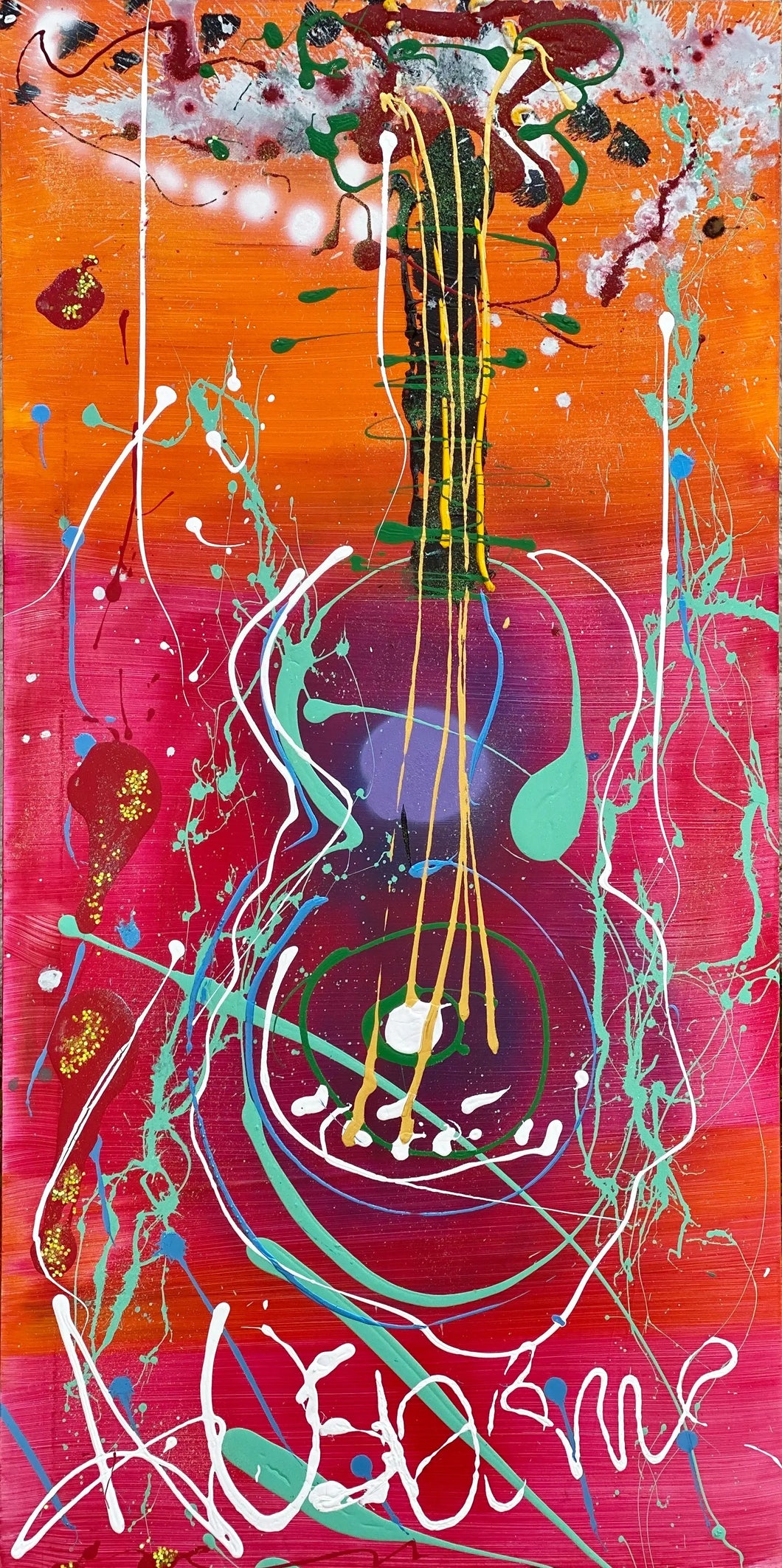 Be Here Now (Ascension) - Original Mixed Media Painting by Anders Osborne | 24