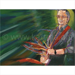 Eric Clapton print by Artist John Bukaty