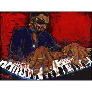 Henry Butler Jazz Fest 2012 by Artist John Bukaty