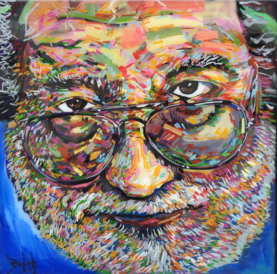Jerry Garcia Print by Artist John Bukaty