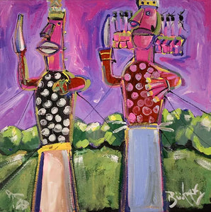 The Pink City - Print by Artist John Bukaty