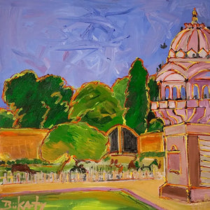 Corner of Museum - Print by John Bukaty