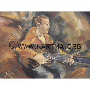 Colm The Musician - print by Artist John Bukaty