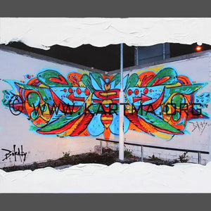 Street Mural - print by Artist John Bukaty