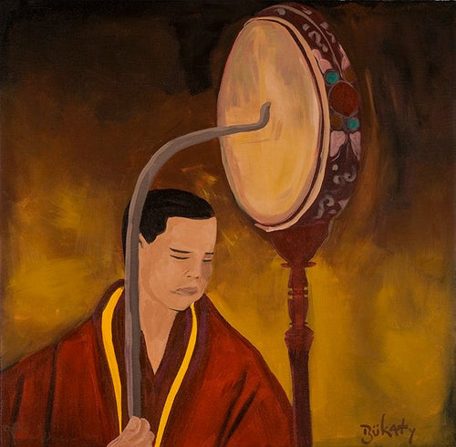 Young Monk - Print by Artist John Bukaty