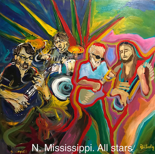 N. Mississippi Allstars - Original by Artist John Bukaty