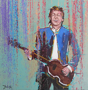 Walrus - Original Painting of Paul McCartney by Artist John Bukaty